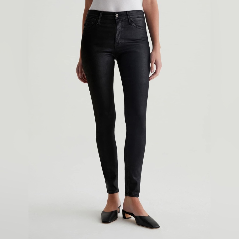 AG Adriano Goldschmied Farrah Skinny Ankle Coated Jeans